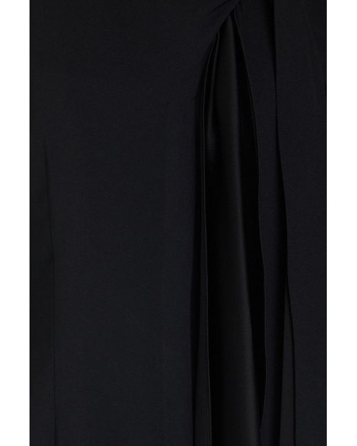 Victoria Beckham Black Hemdkleid aus cady mit cut-outs