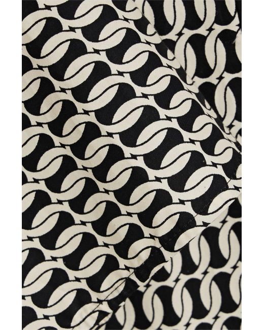 By Malene Birger Gray Calynn midikleid aus baumwollpopeline mit print