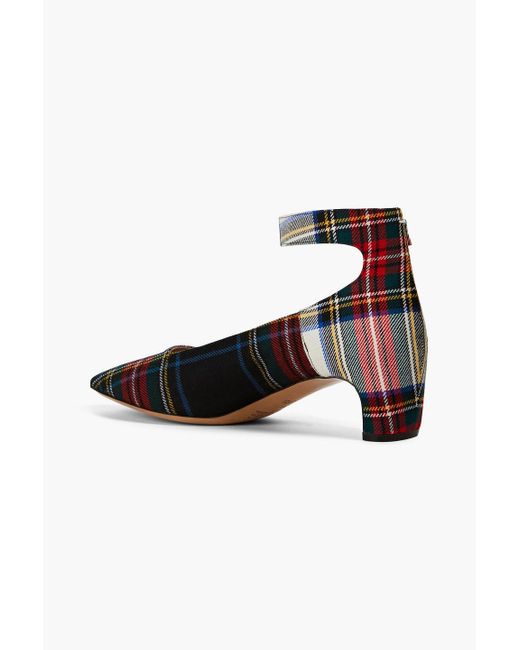 Maison Margiela Black Checked Tweed Pumps