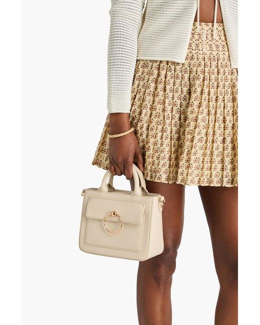 Claudie Pierlot Natural Pebbled-leather Tote