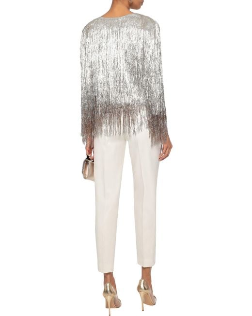 Isla metallic fringe jacket online