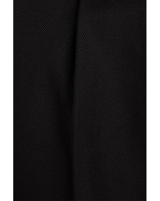 Rag & Bone Black Marianne Pleated Wool-twill Tapered Pants