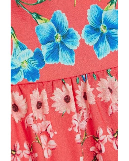 Cara Cara Delilah Tiered Floral-print Cotton-poplin Maxi Dress