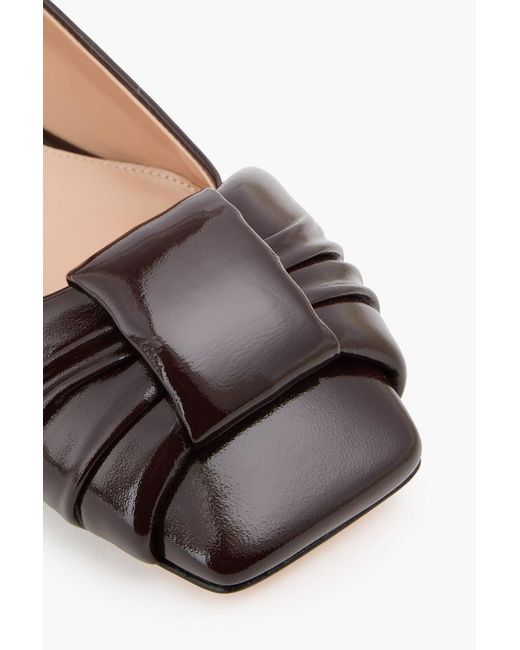 Gianvito Rossi White Paradi Patent-Leather Ballet Flats