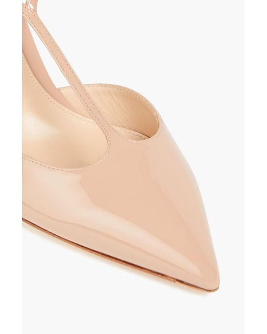 Gianvito Rossi Natural Patent-leather Pumps