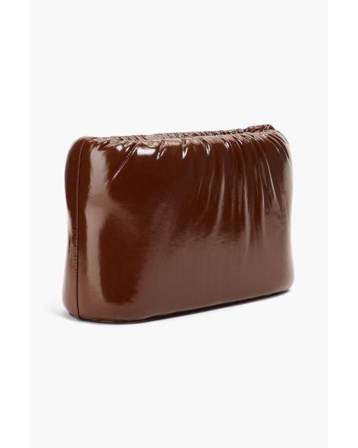 Rejina Pyo Brown Patent-leather Shoulder Bag