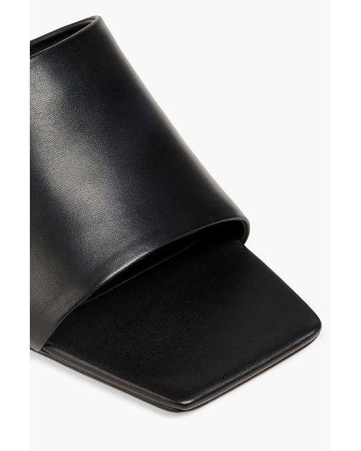 STUDIO AMELIA Black Classic 70 Leather Mules