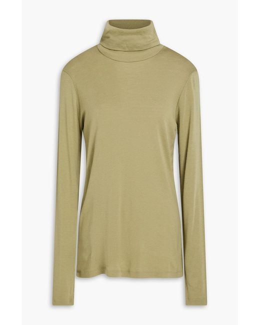 Rohe Green Merino Wool Turtleneck Sweater