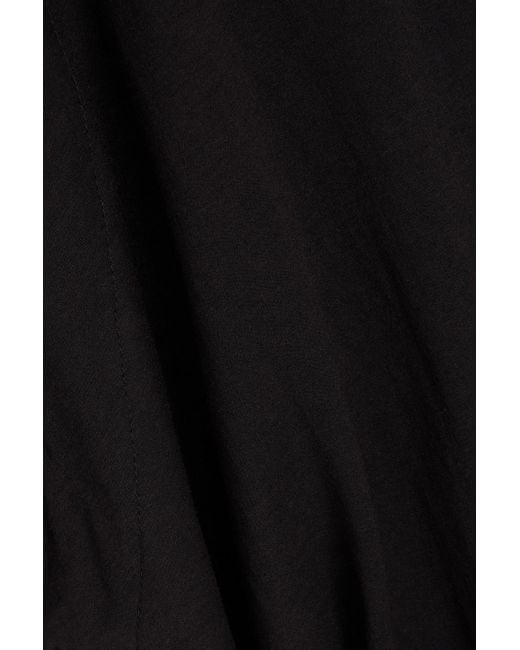 J.W. Anderson Black Layered Cotton-blend Maxi Dress