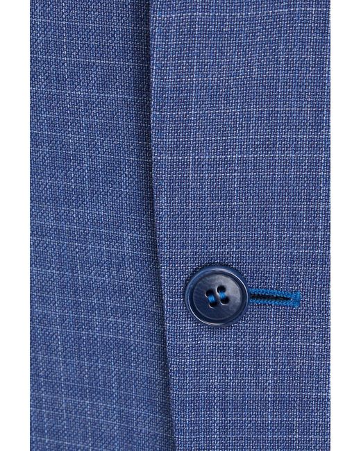 Canali Anzug mit schmaler passform aus wolle in Blue für Herren