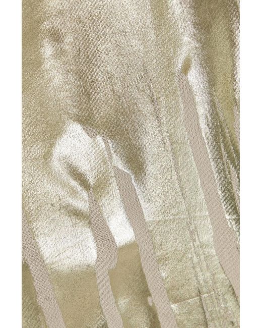 Acne Metallic Coated Knitted Top