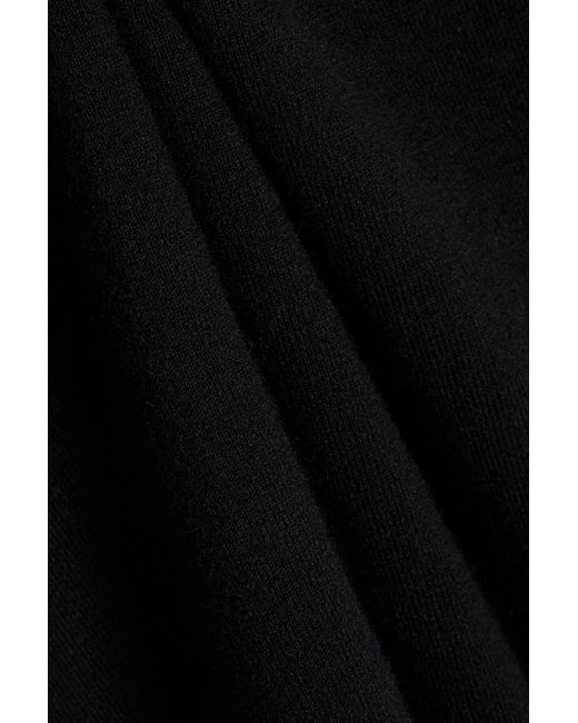Tibi Black Cashmere-blend Mini Dress