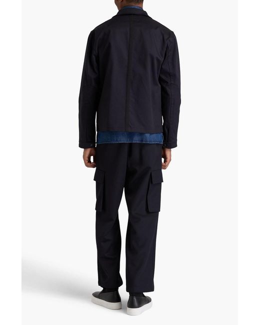 Rag & Bone Blue Isaac Wool-blend Twill Jacket for men