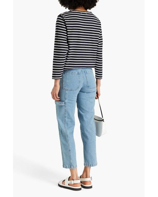 Alex Mill Blue Phoebe High-rise Tapered Jeans