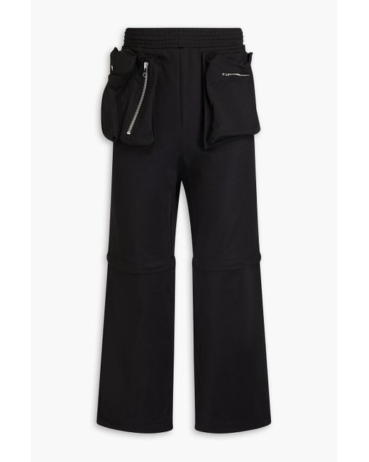 J.W. Anderson Black Convertible Jersey Track Pants for men