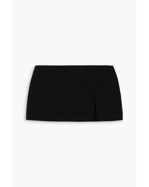 Acne Black Crepe Mini Skirt