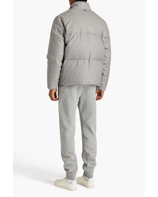 Thom Browne Gray Reversible Houndstooth Quilted Wool-tweed And Shell Down Jacket for men