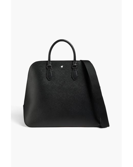 Montblanc Bowling sartorial tote bag aus strukturiertem leder in Black für Herren