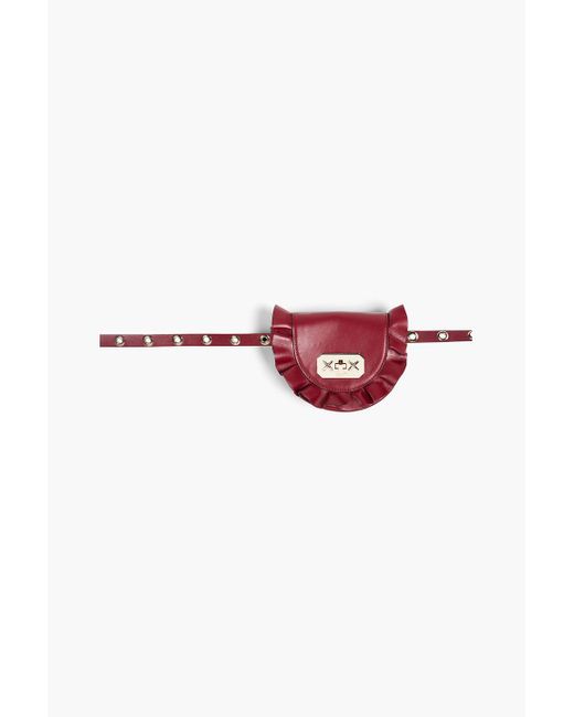 Red(v) Red Rock Ruffles Leather Belt Bag