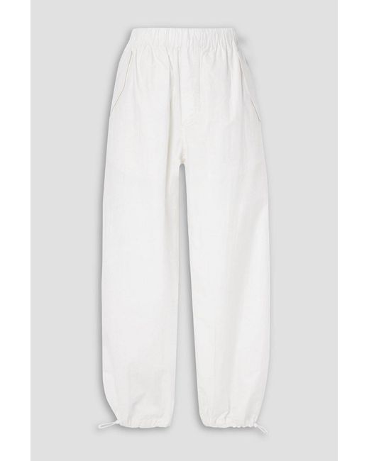 Wardrobe NYC White Beach Cotton-Blend Shell Track Pants