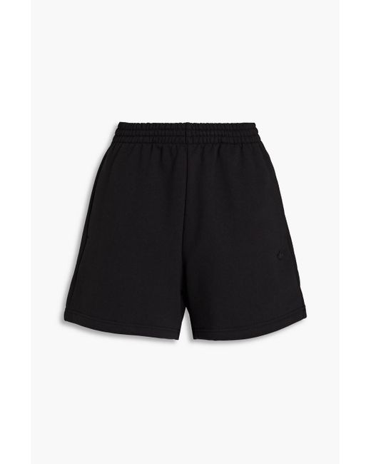 Adidas Originals Black French Cotton-blend Terry Shorts
