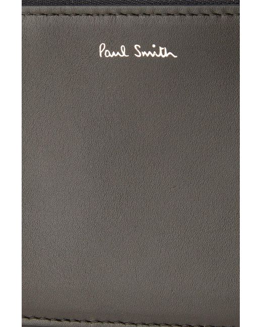 Paul Smith Black Embossed Leather Cardholder for men