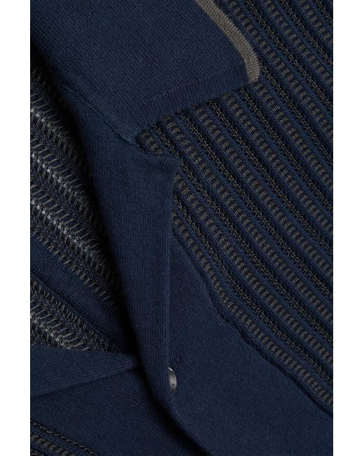 Rag & Bone Harvey hemd aus jacquard-strick aus einer baumwollmischung in Blue für Herren