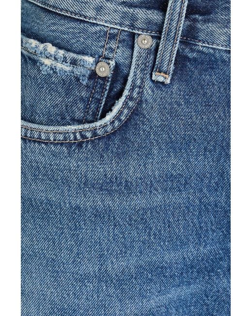 Citizens of Humanity Blue Marlow Distressed Denim Shorts