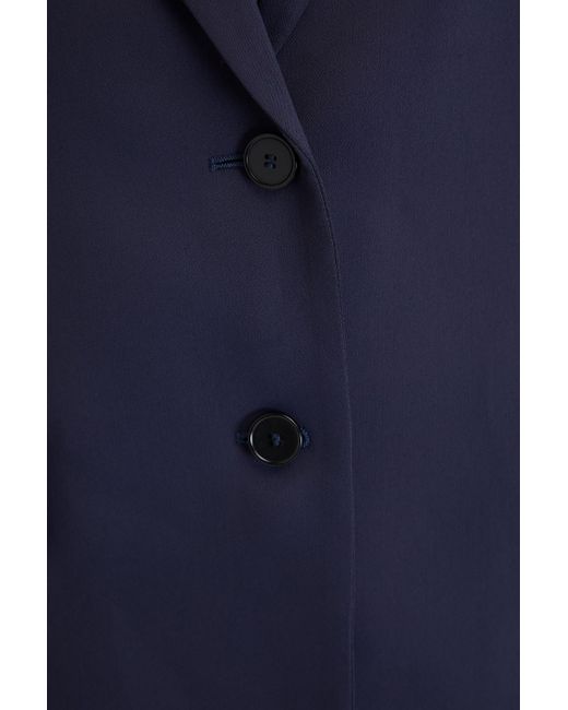 Another Tomorrow Blue Blazer aus twill