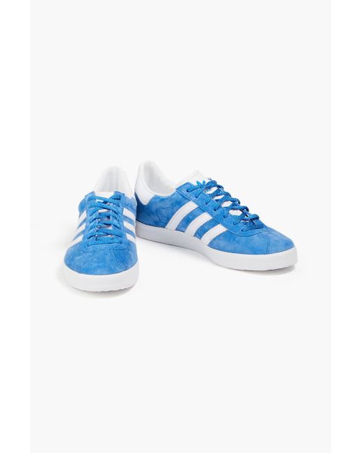 Adidas Originals Gazelle sneakers aus veloursleder in Blue für Herren