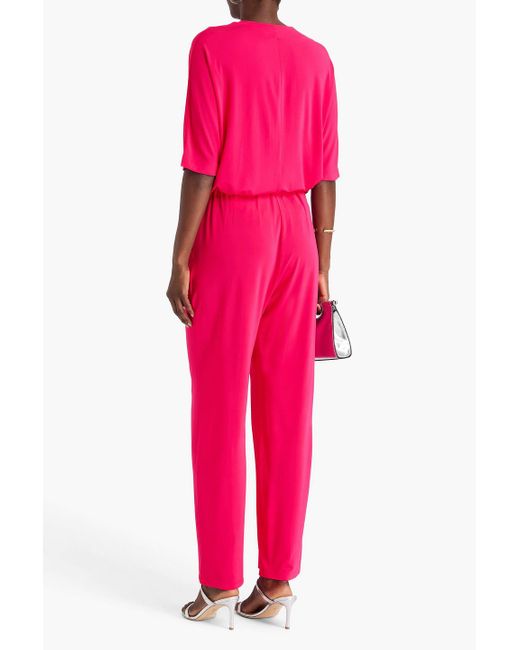Max Mara Pink Stretch-jersey Straight-leg Pants
