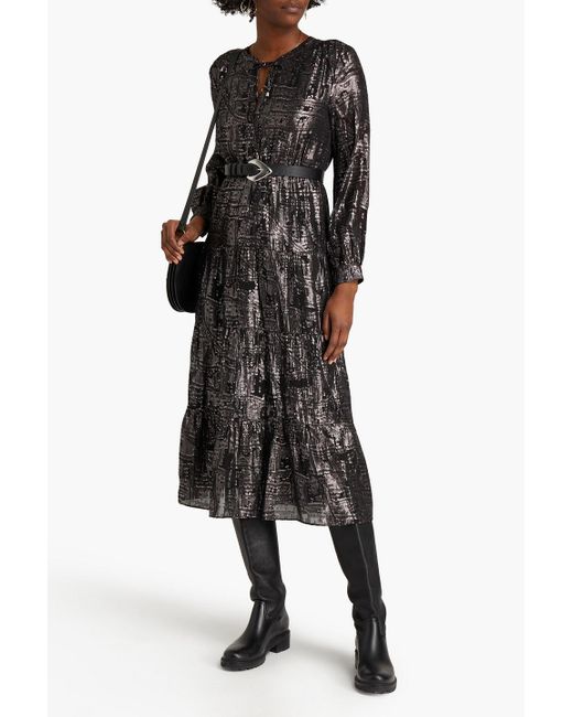 Silk-blend Georgette Midi Dress 