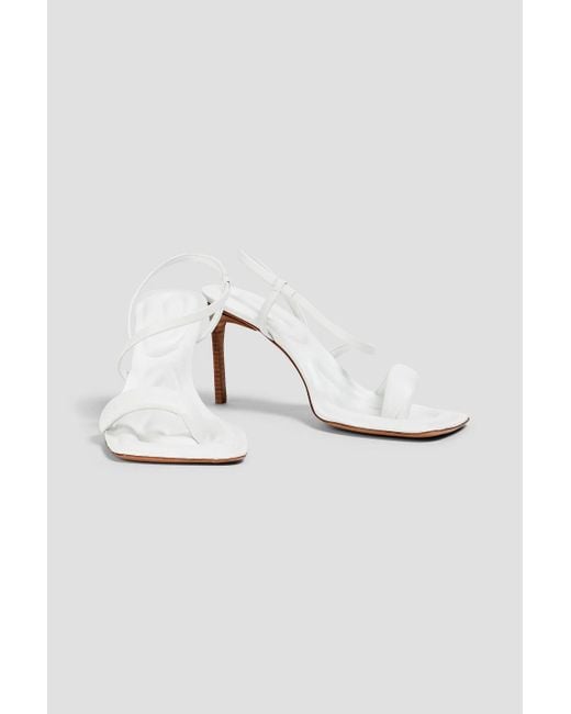 Jacquemus Limone Leather Sandals in White Lyst UK