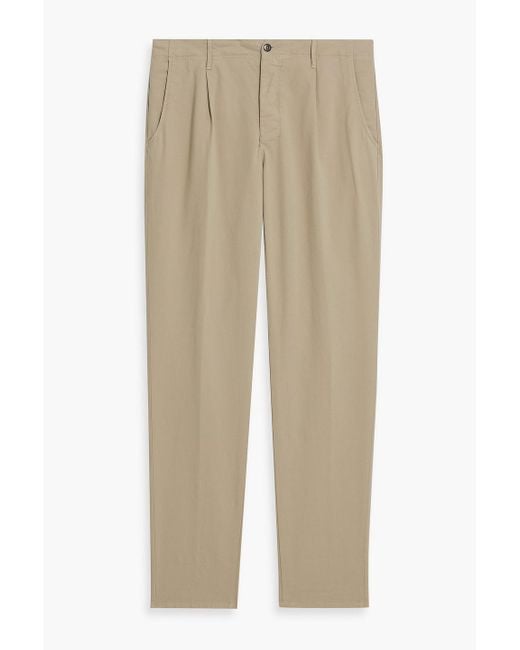 Slowear Natural Incotex Tapered Stretch-Cotton Chinos for men