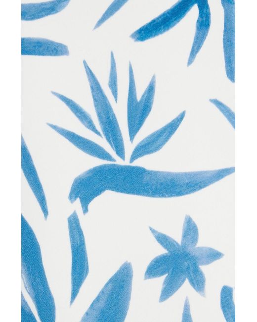 Onia Blue Rachel badeanzug mit print
