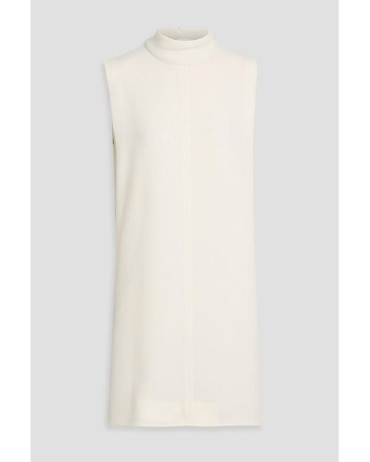 Victoria Beckham White Crepe Mini Dress
