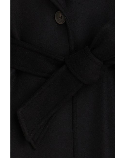 Claudie Pierlot Black Generalbis Wool-blend Felt Coat