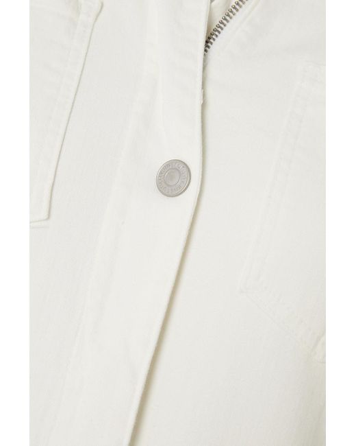 Rivet Utility White Rulebreaker Denim Jumpsuit