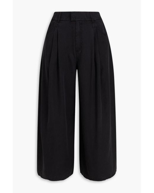 Mother Of Pearl Black Cropped Tm Culottes