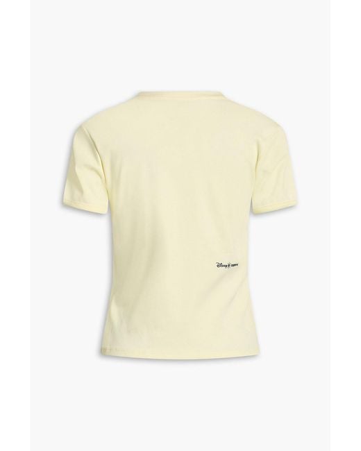 Coperni Natural Disney Embellished Printed Cotton-Jersey T-Shirt