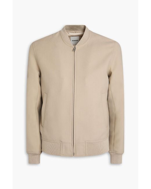 Sandro Bomberjacke aus twill in Natural für Herren