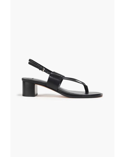 Vince Black Alina Leather Slingback Sandals