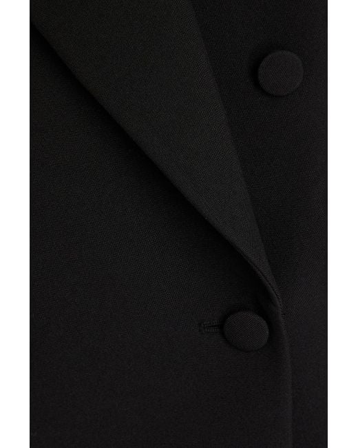 Coperni Black Double-breasted Crepe Blazer