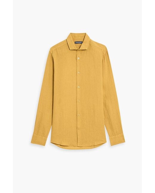 Frescobol Carioca Natural Antonio Linen Shirt for men