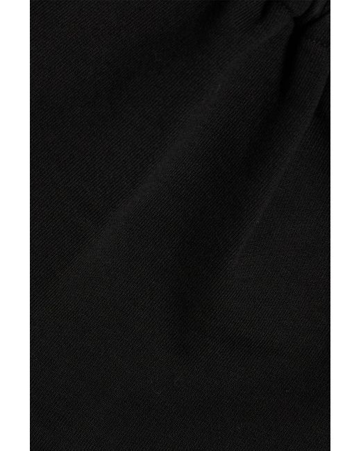 Dries Van Noten Black Tie-detailed Cotton-jersey Top