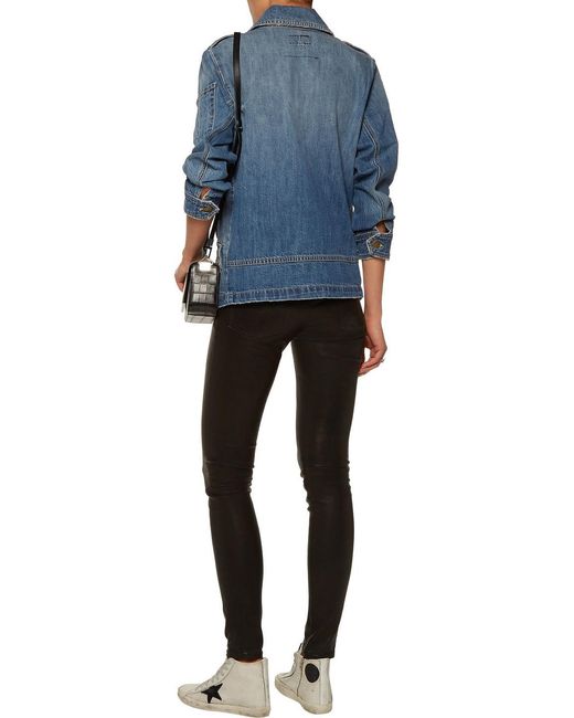 Current/Elliott Blue The Updated Denim Jacket
