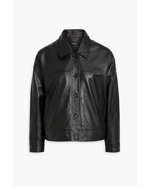 Muubaa Black Leather Jacket