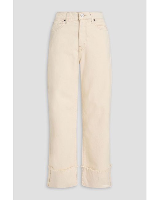 10 Crosby Derek Lam Natural Koren High-rise Straight-leg Jeans