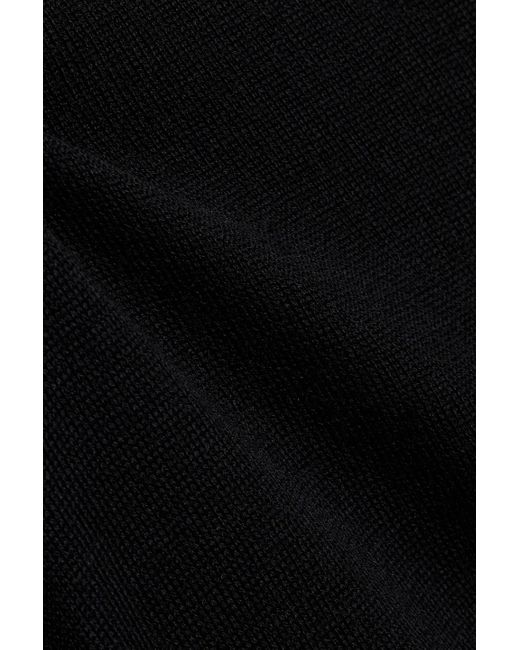 Totême  Black Wool Turtleneck Top