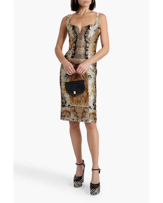 Etro Metallic Jacquard Dress